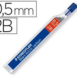 12 minas de grafito Staedtler Mars Micro 0,5mm. 2B