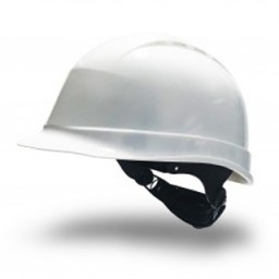 Casco de protección polietileno blanco ventilado