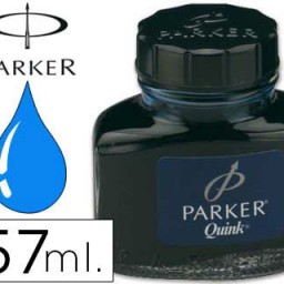 Tinta estilográfica Parker azul permanente 57ml.