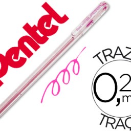 Bolígrafo Pentel BK-77 C tinta rosa