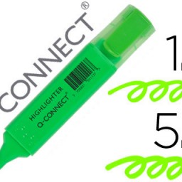 Marcador fluorescente Q-Connect tinta verde