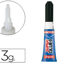 Pegamento adhesivo instantáneo Loctite Super Glue 3 3g.
