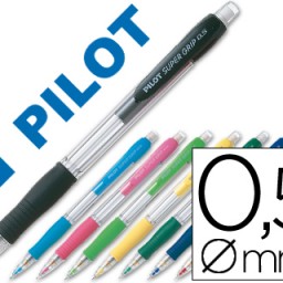 Portaminas Pilot Super Grip 0,5mm. colores surtidos