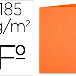 Subcarpeta cartulina Liderpapel Folio naranja 180 g/m²