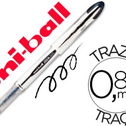 Bolígrafo roller uni-ball visión UB-200 tinta negra 0,8 mm.