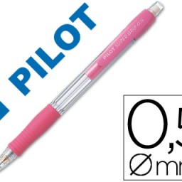 Portaminas Pilot Super Grip 0,5mm. rosa