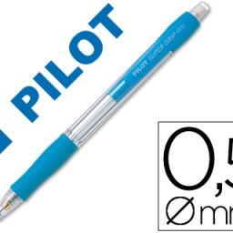 Portaminas Pilot Super Grip 0,5mm. celeste