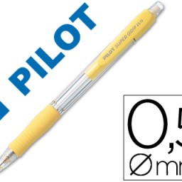 Portaminas Pilot Super Grip 0,5mm. amarillo