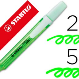 Marcador fluorescente Stabilo Swing Cool tinta verde