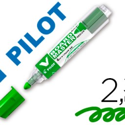 Rotulador pizarra blanca Pilot V Board Master punta redonda tinta líquida verde