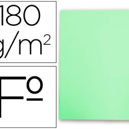 Subcarpeta cartulina Gio Folio verde pastel 180 g/m²