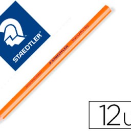 12 lápices de color Staedtler Textsurfer Dry triangular naranja fluorescente