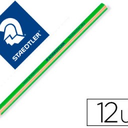 12 lápices de color Staedtler Textsurfer Dry triangular verde fluorescente