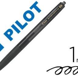Bolígrafo Pilot Super Grip G tinta negra sujeción de caucho