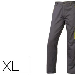 Pantalón de trabajo 5 bolsillos color gris verde talla XL