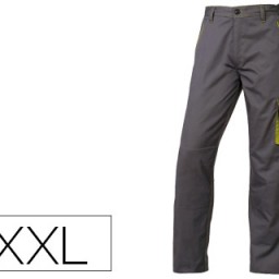 Pantalón de trabajo 5 bolsillos color gris verde talla XXL