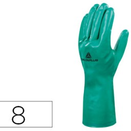 Guantes de nitrilo flocado de algodón talla 8 M