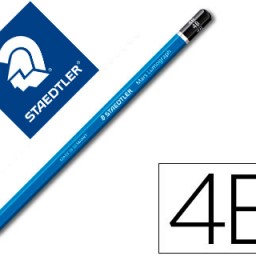 Lápiz de grafito Staedtler Mars Lumograph 100 hexagonal 4B