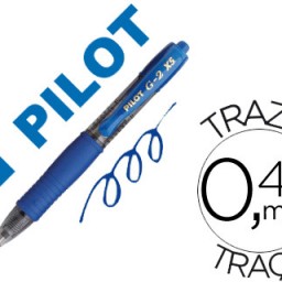 Bolígrafo Pilot G-2 Pixie tinta gel azul