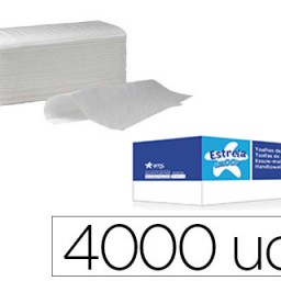 4000 toallas de papel secamanos Amoos 2 capas 21x22cm.