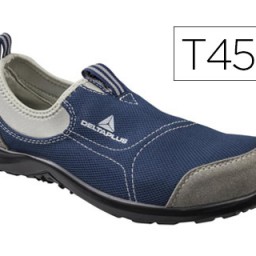 Zapatos de seguridad poliéster gris y algodón azul marino talla 45